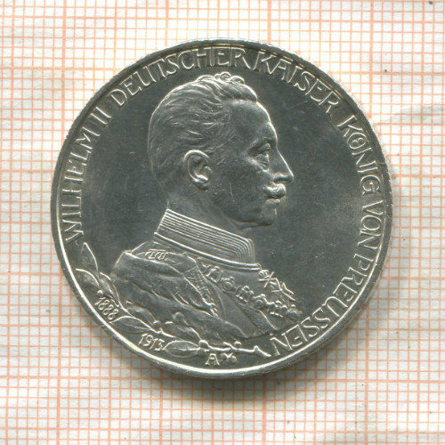 3 марки. Пруссия 1913г