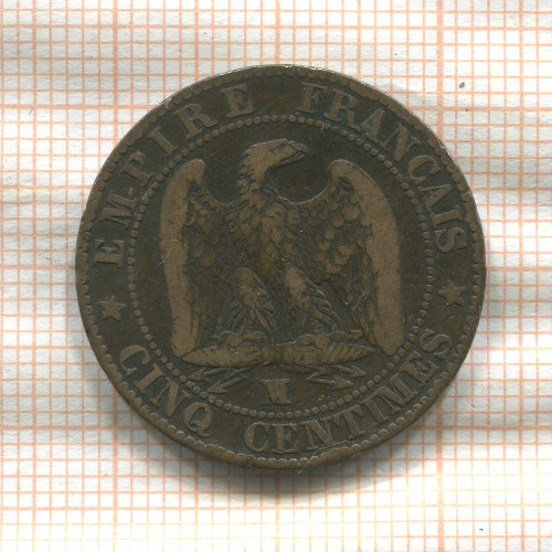 10 сантимов. Франция 1856г