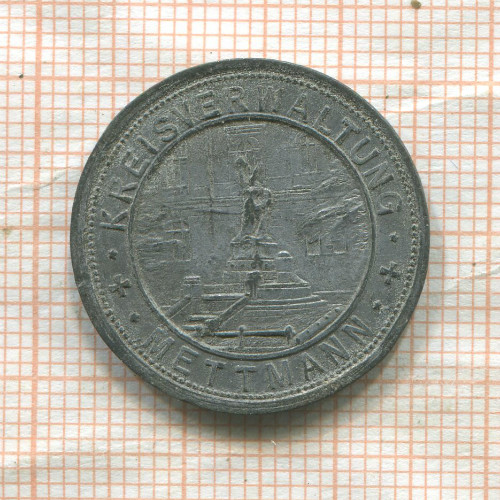 Нотгельд. 50 пфеннигов. Германия. Меттман