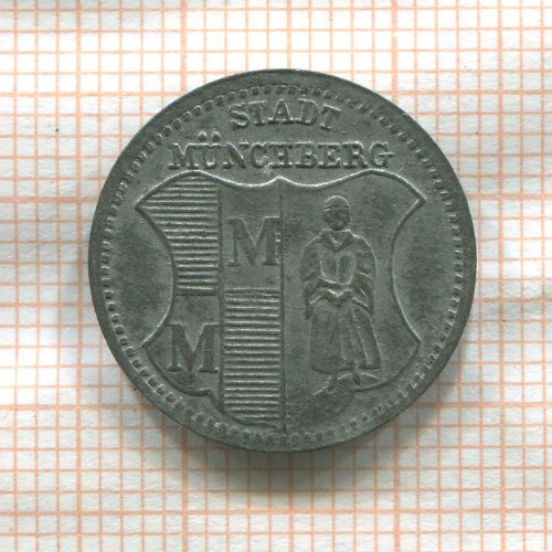 Нотгельд. 5 пфеннигов. Германия. Мюнхберг