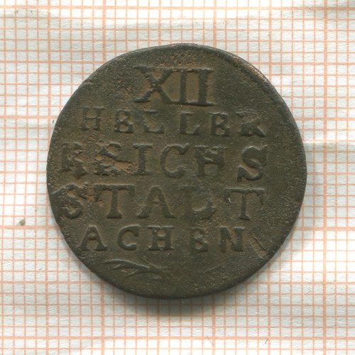 12 геллеров. Ахен 1792г