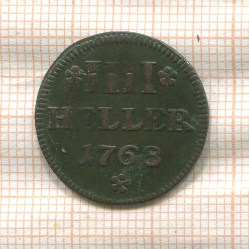 4 геллера. Кельн 1768г