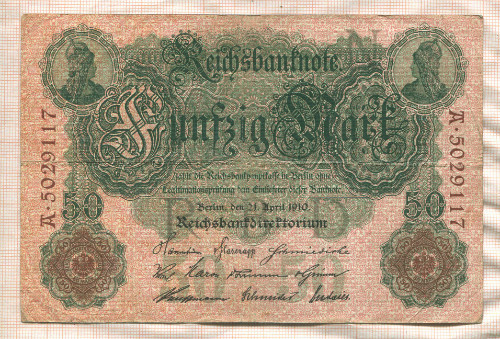 50 марок. Германия 1910г