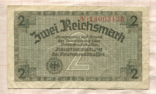 2 марки. Германия 1940г