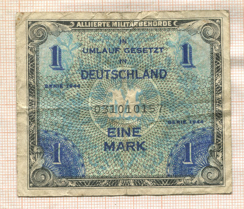 1 марка. Германия 1944г