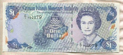 1 доллар. Каймановы острова 1998г