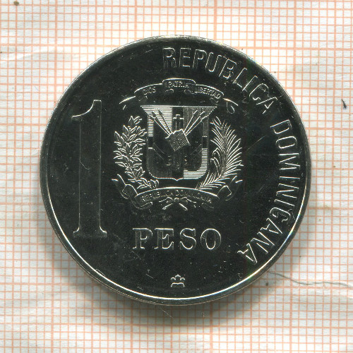1 песо. Доминикана 1988г