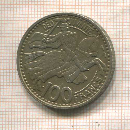 100 франков. Монако 1950г