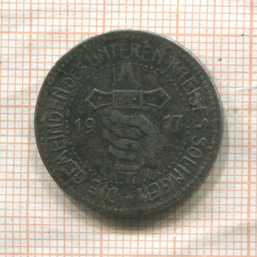 Нотгельд. 50 пфеннигов. Германия. Золинген