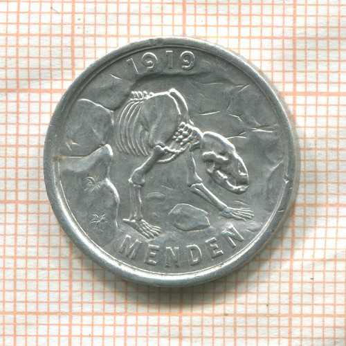 Нотгельд. 50 пфеннигов. Германия. Менден