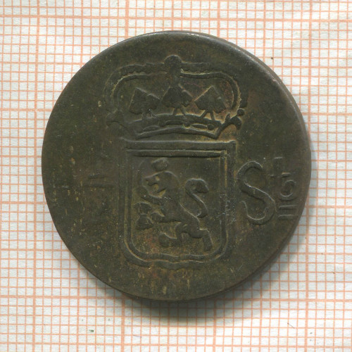 1/2 стивера. Нидерландская Индия 1821г