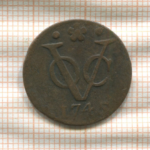 1 дуит. Нидерландская Индия 1748г