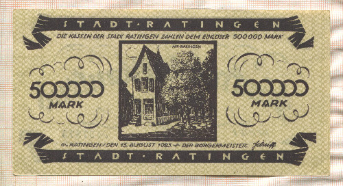 500000 марок. Германия 1923г