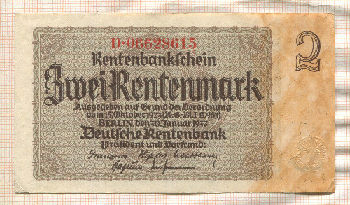 2 марки. Германия 1937г