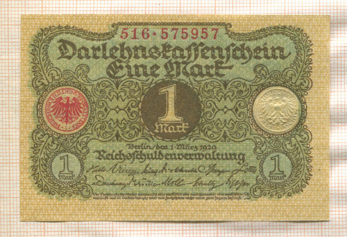1 марка. Германия 1920г