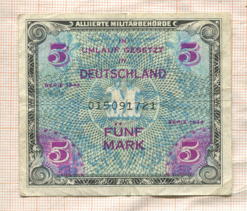 5 марок. Германия 1944г