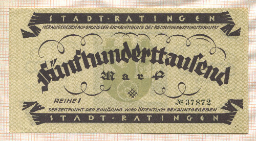 500000 марок. Германия 1923г