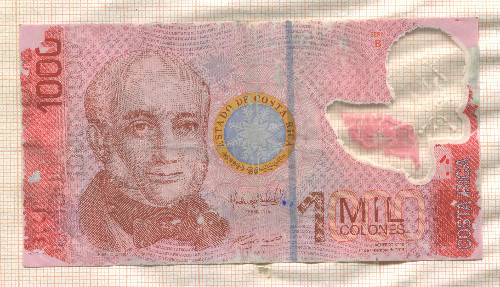 1000 колонов. Коста-Рика 2013г