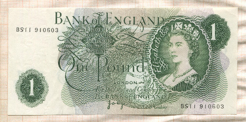 1 фунт. Великобритания