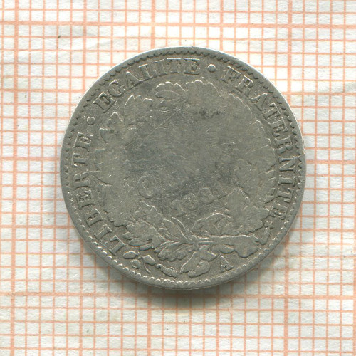 50 сантимов. Франция 1881г