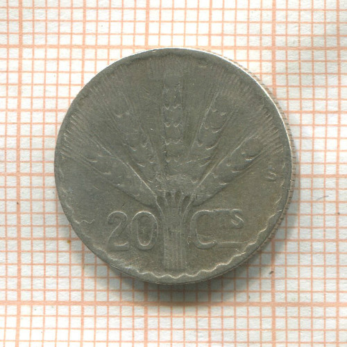 20 сентаво. Уругвай 1942г