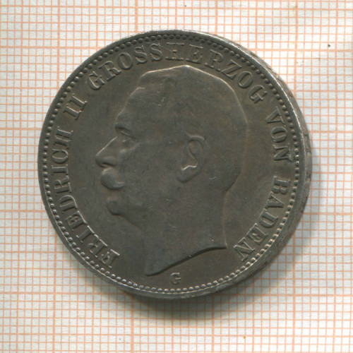 3 марки. Баден 1912г