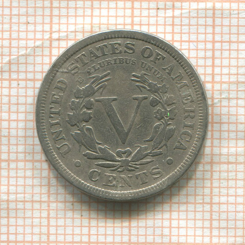 5 центов. США 1908г