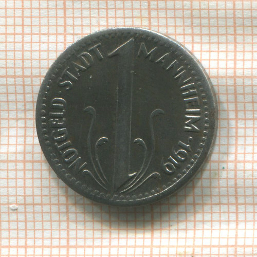 Нотгельд. 10 пфеннигов. Германия. Мангейм