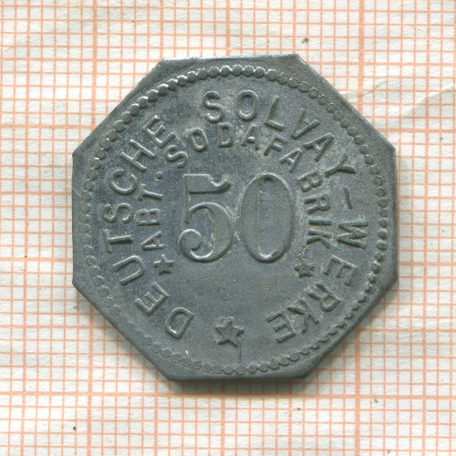 50 пфеннигов. Платежный жетон. Германия 1914-1924 гг.