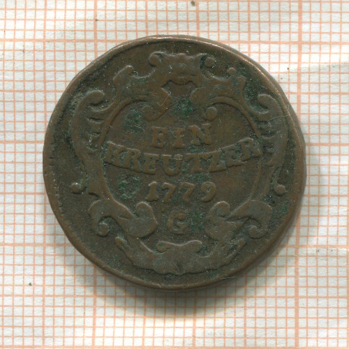 1 крейцер. Австрия 1779г
