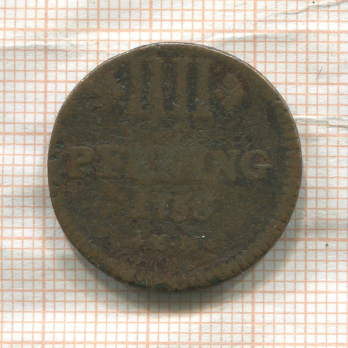 4 пфеннига. Трир 1758г