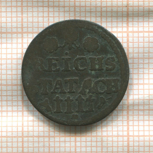 4 геллера. Ахен 1757г