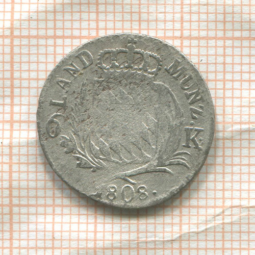6 крейцеров. Бавария 1808г