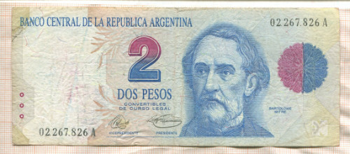 2 песо. Аргентина