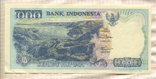 1000 рупий. Индонезия 1992г