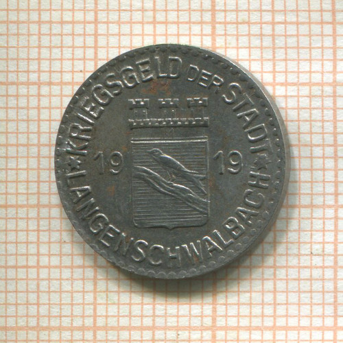 Нотгельд 5 пфеннигов. Германия. Бад-Швальбах