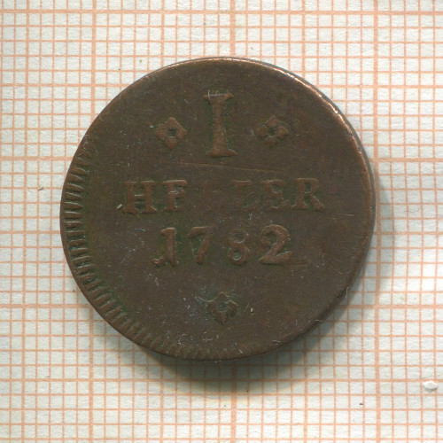 1 геллер. Франкфурт 1782г
