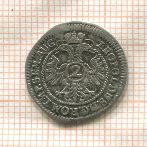 2 крейцера. Нюрнберг 1694г