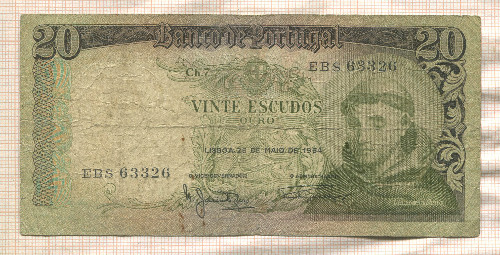 20 эскудо. Португалия 1964г