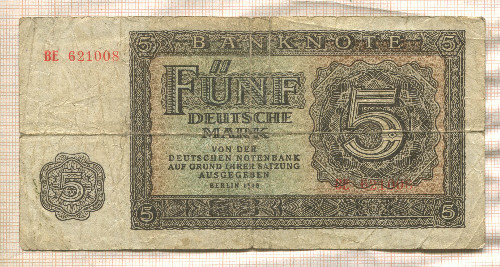 5 марок. Германия 1948г