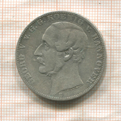 1 талер. Ганновер 1862г