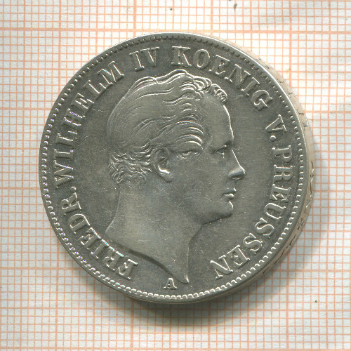 1 талер. Пруссия 1852г