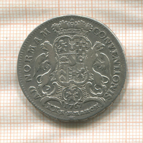 1/2 талера. Баден-Дурлах 1767г