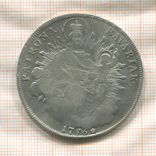 1 талер. Бавария 1756г