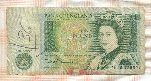 1 фунт. Великобритания