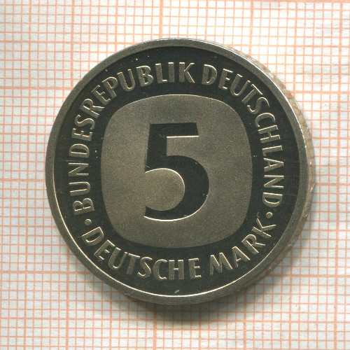 5 марок. Германия. ПРУФ 1979г