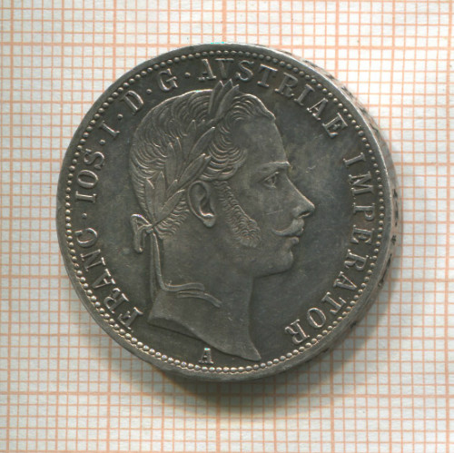 1 флорин. Австрия 1863г