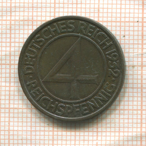 4 пфеннига. Германия 1932г
