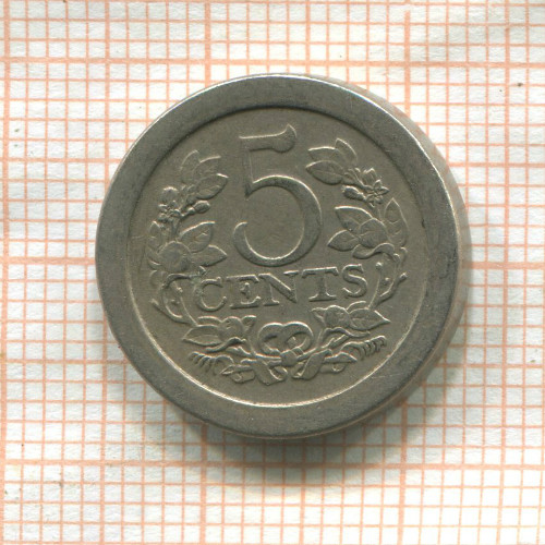 5 центов. Нидерланды 1907г