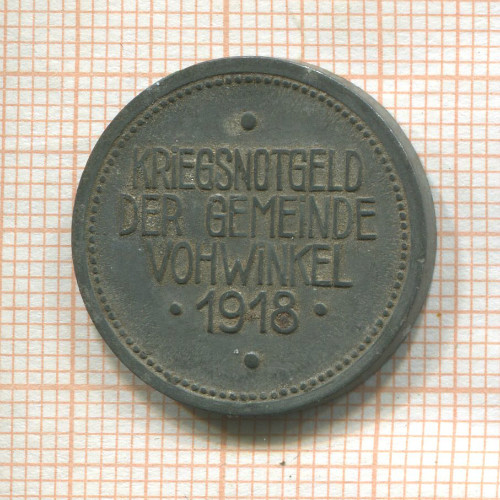 Нотгельд 50 пфеннигов. Германия. Фовинкель